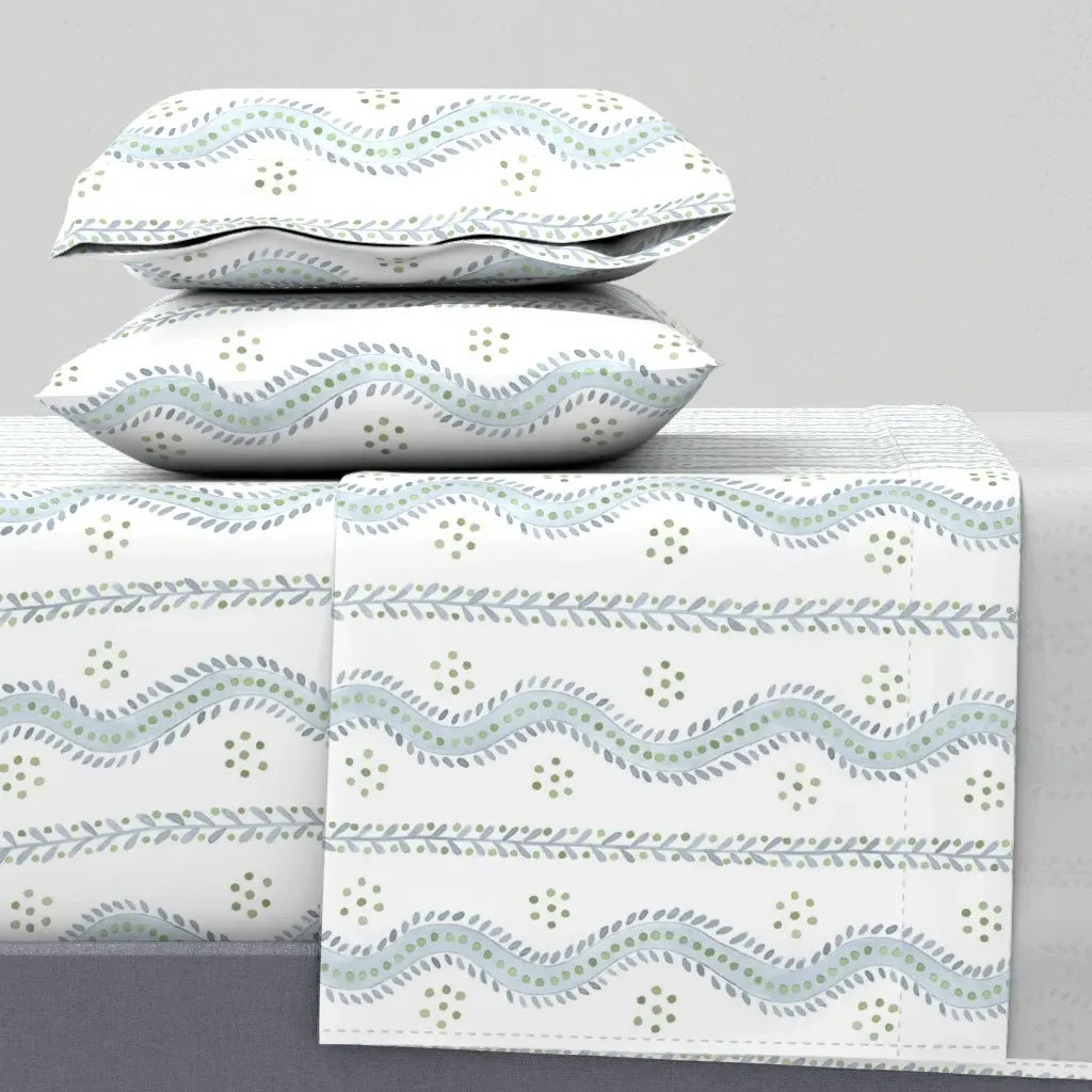Andrew Stripe King Size Sheet Set - Light Blue product