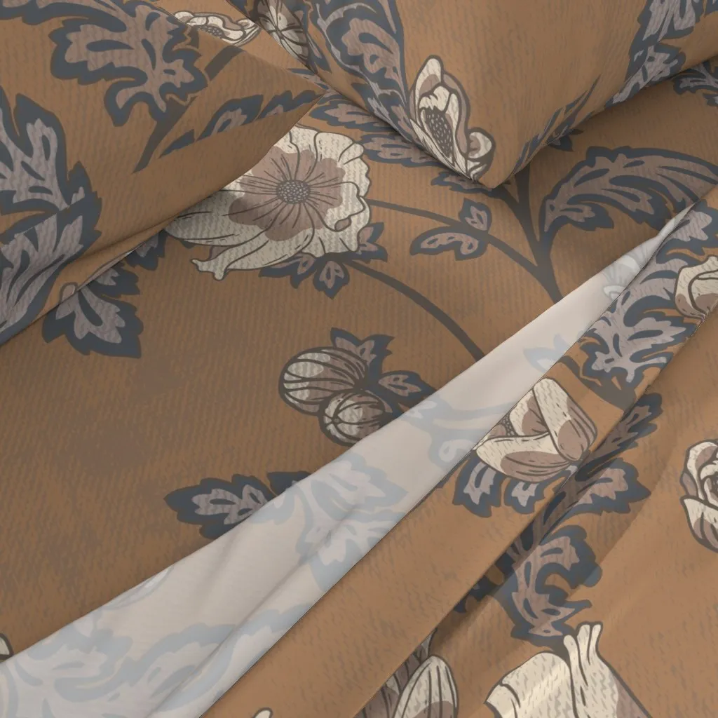 Anemone Spice Cinnamon King Size Sheet Set - Dusty Rose alternate view