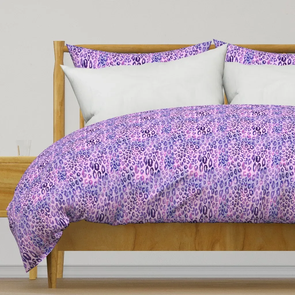 Animal Skin Print Duvet Cover - Lavender Purple product