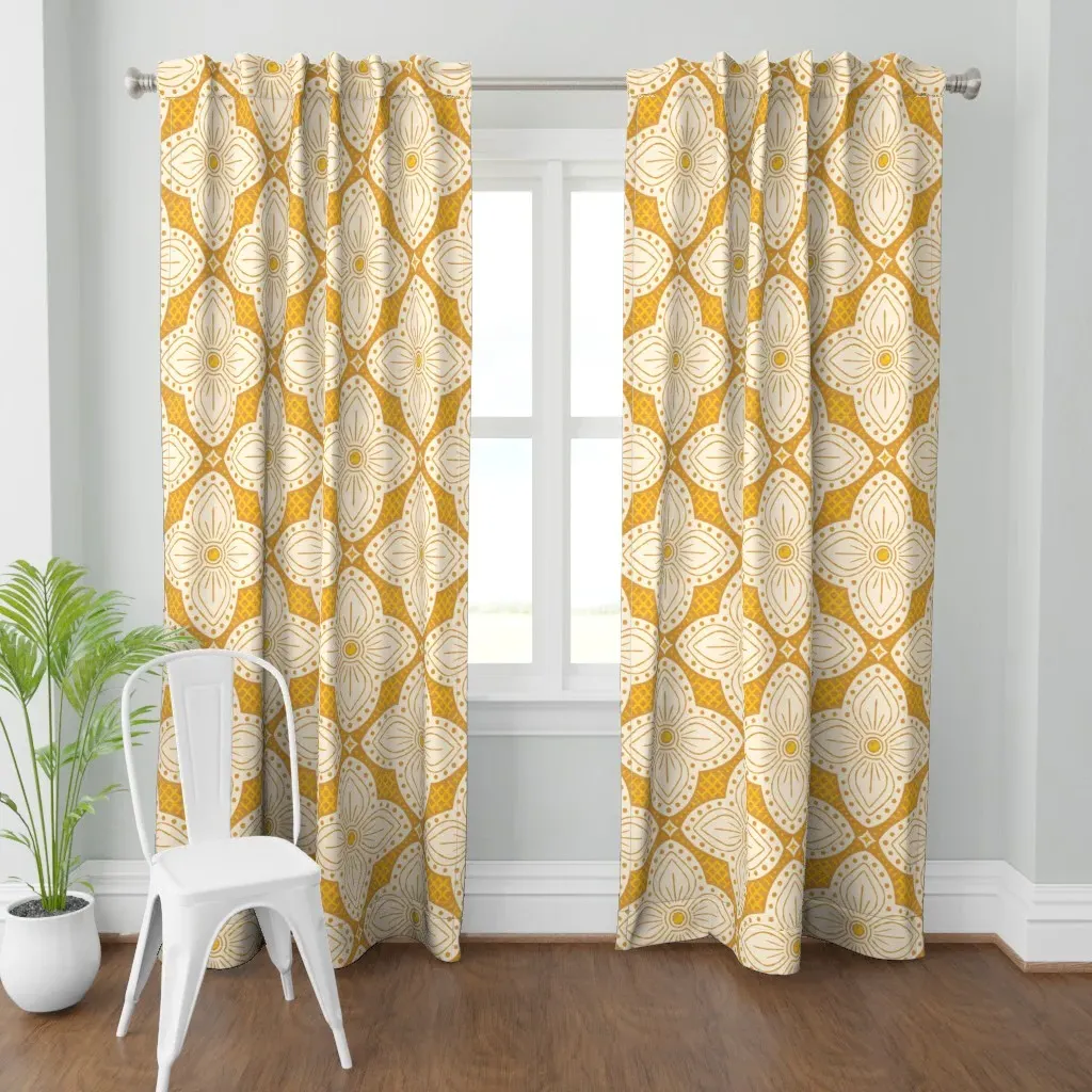 Anna Medium Curtain Panel - Gold product
