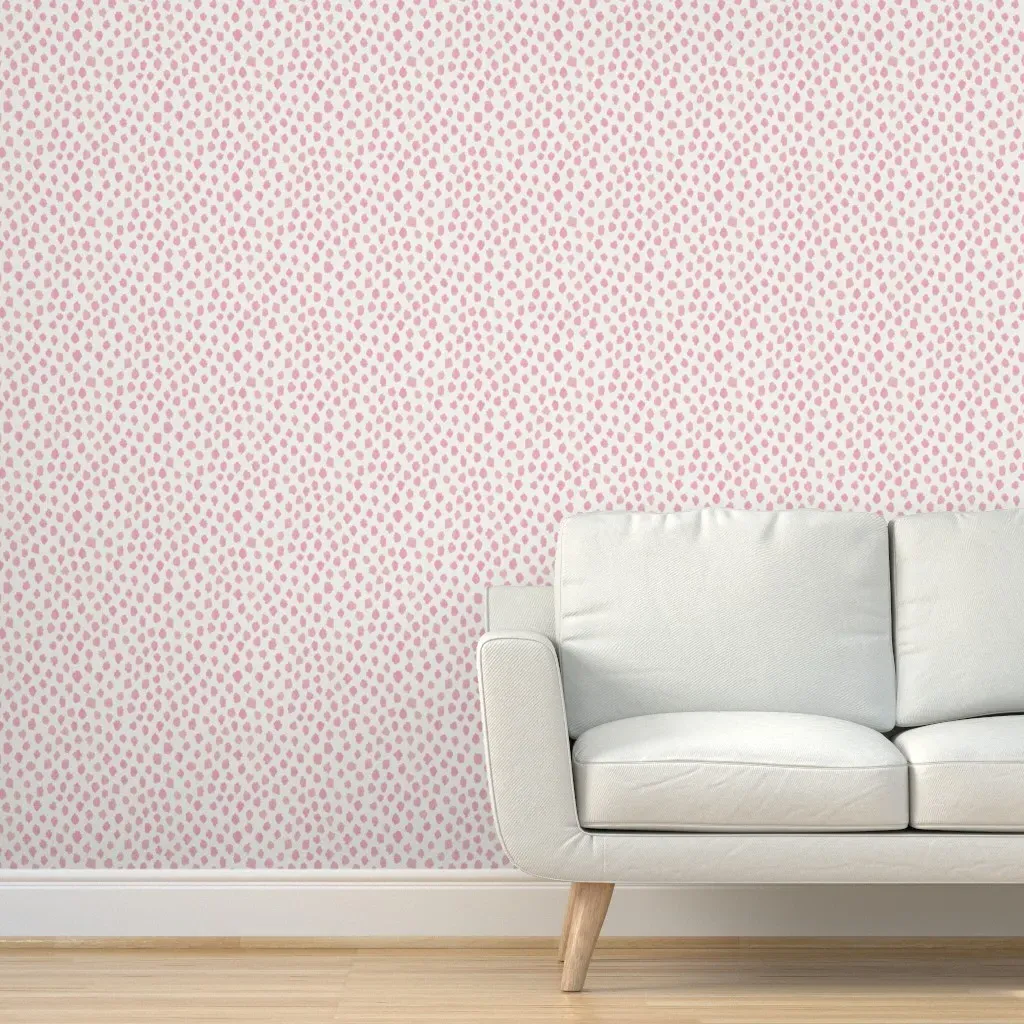 Anne Under Large Spots Peel and Stick Wallpaper - Pink product