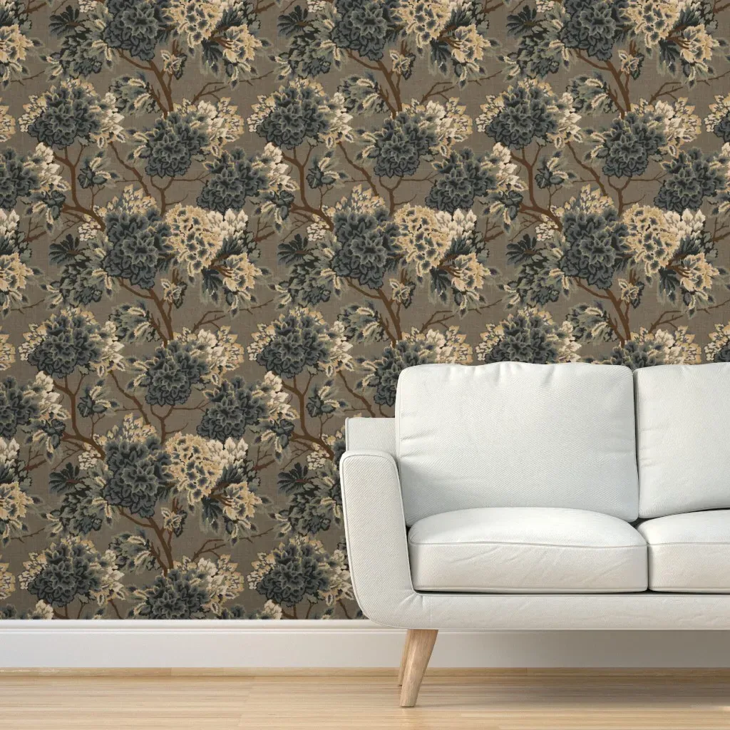 Antique Forest Tree Trunks Peel and Stick Wallpaper - Brown, Sand product