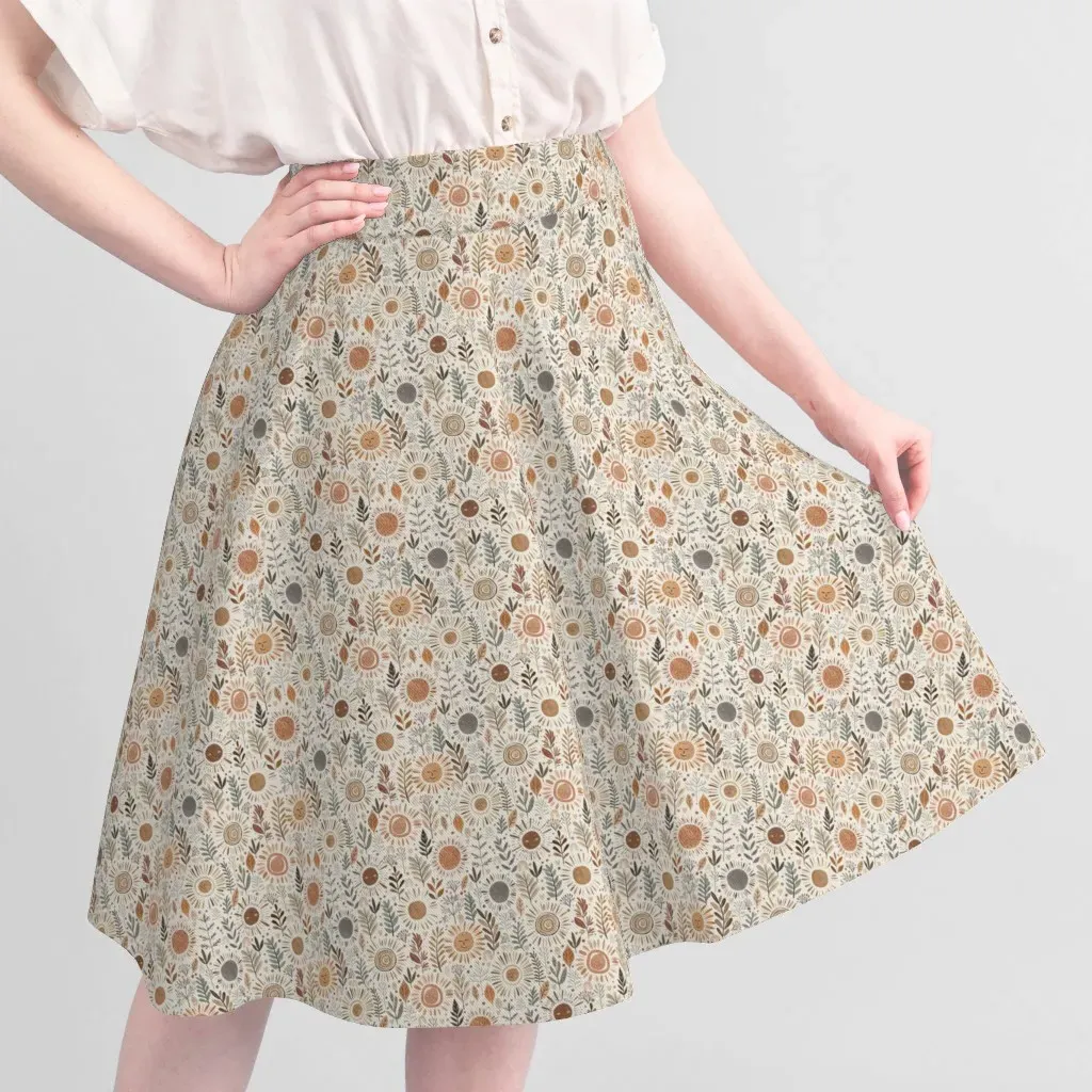 Apricity Winter Solstice Sun Hand Drawn Fabric - Beige alternate view
