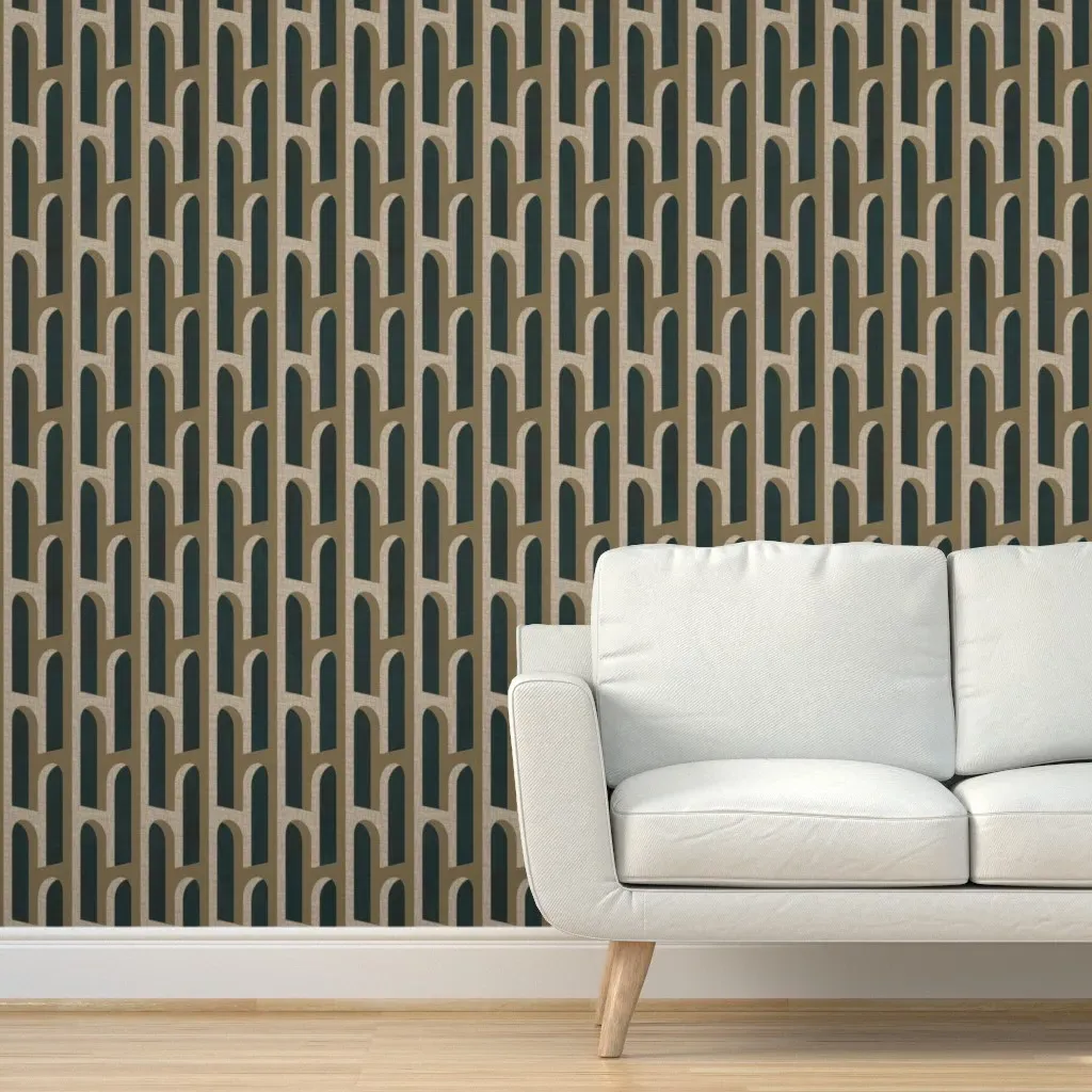 Aquaduct Rhodes Peel and Stick Wallpaper - Dark Teal product