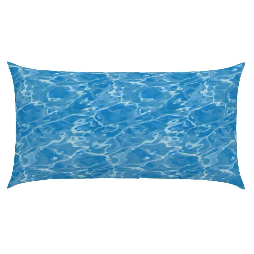 Aquatic Water Pattern King Pillow Sham - Blue product