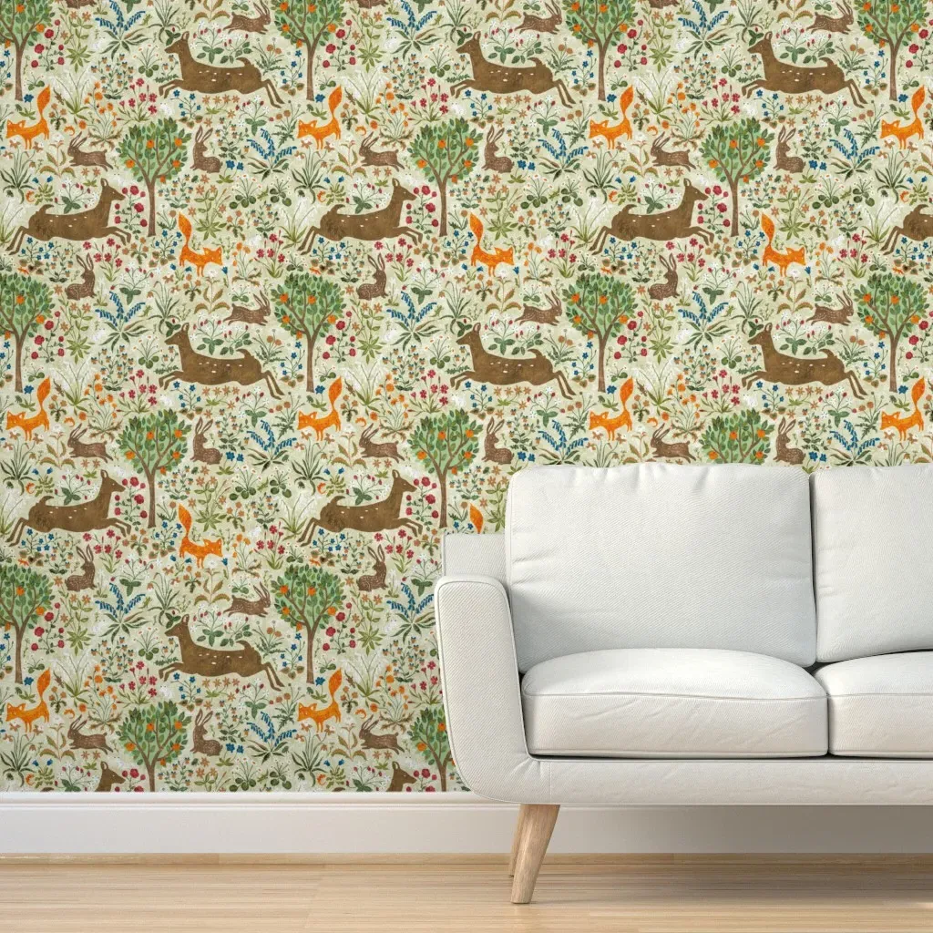 Arazzomedievalelight Peel and Stick Wallpaper - Beige product