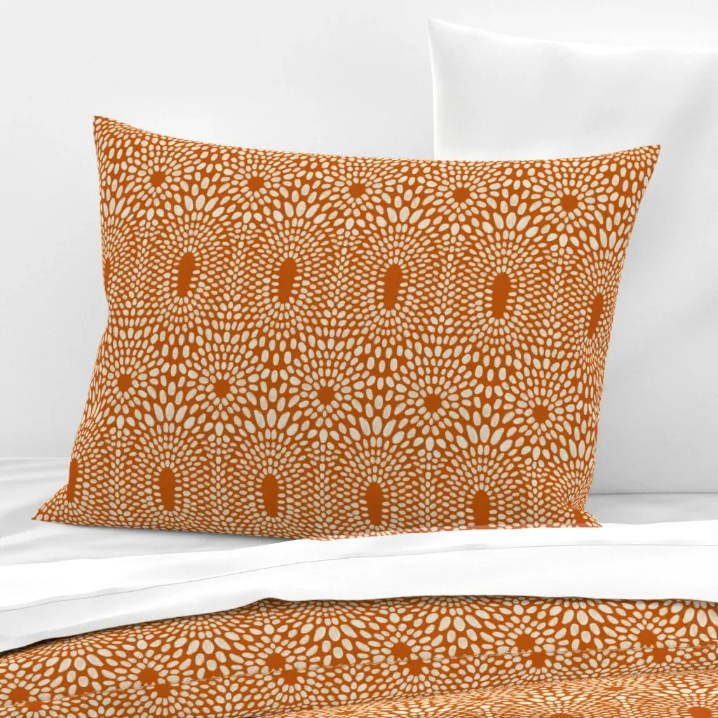 Arches-Cinnamon Standard Knife Edge Pillow - Sienna, Cotton Sateen product