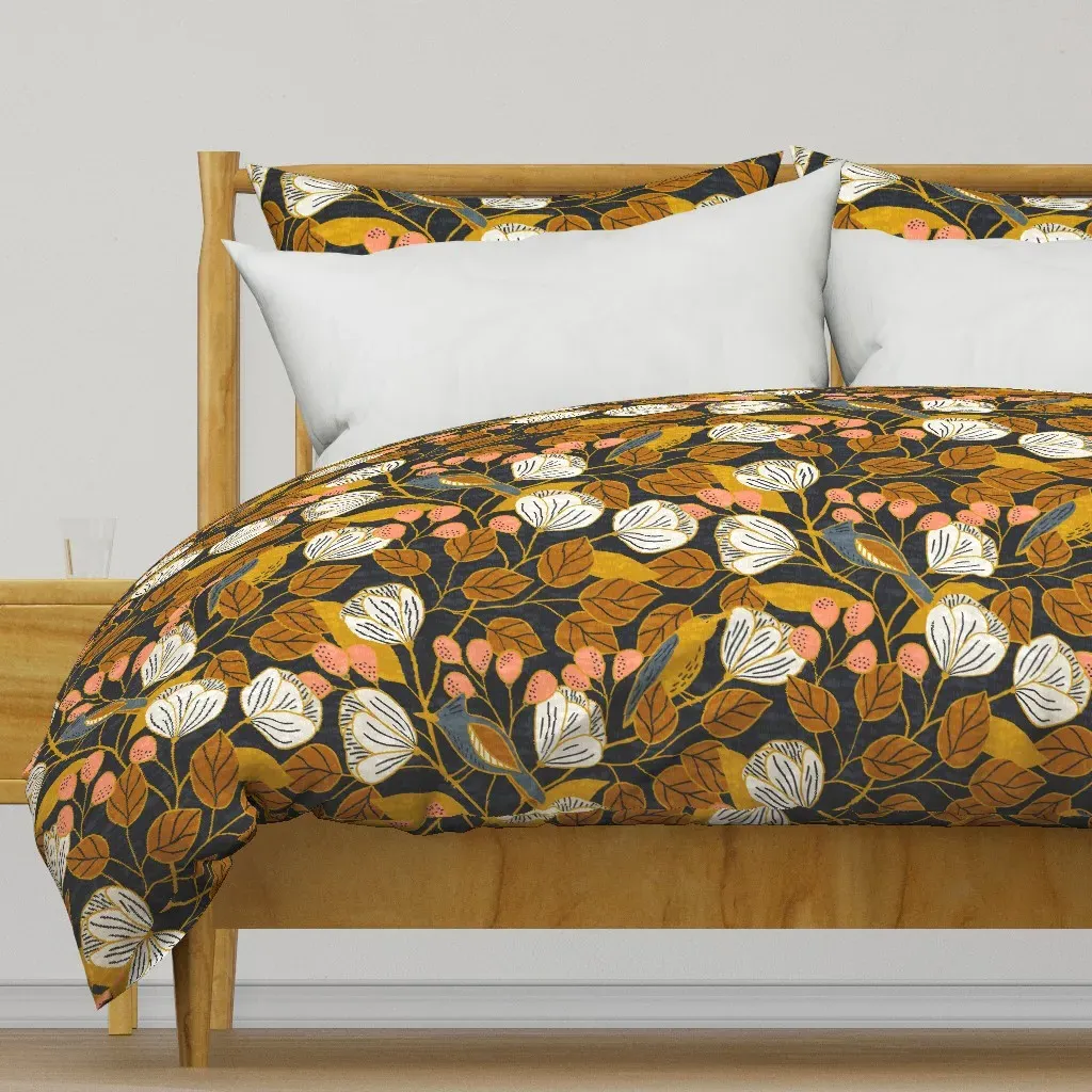 Archibald (Dark) Duvet Cover - Mustard Yellow product