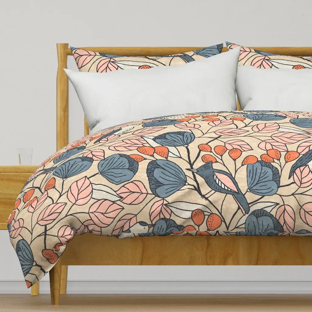 Archibald Jumbo Duvet Cover - Dusty Blue product