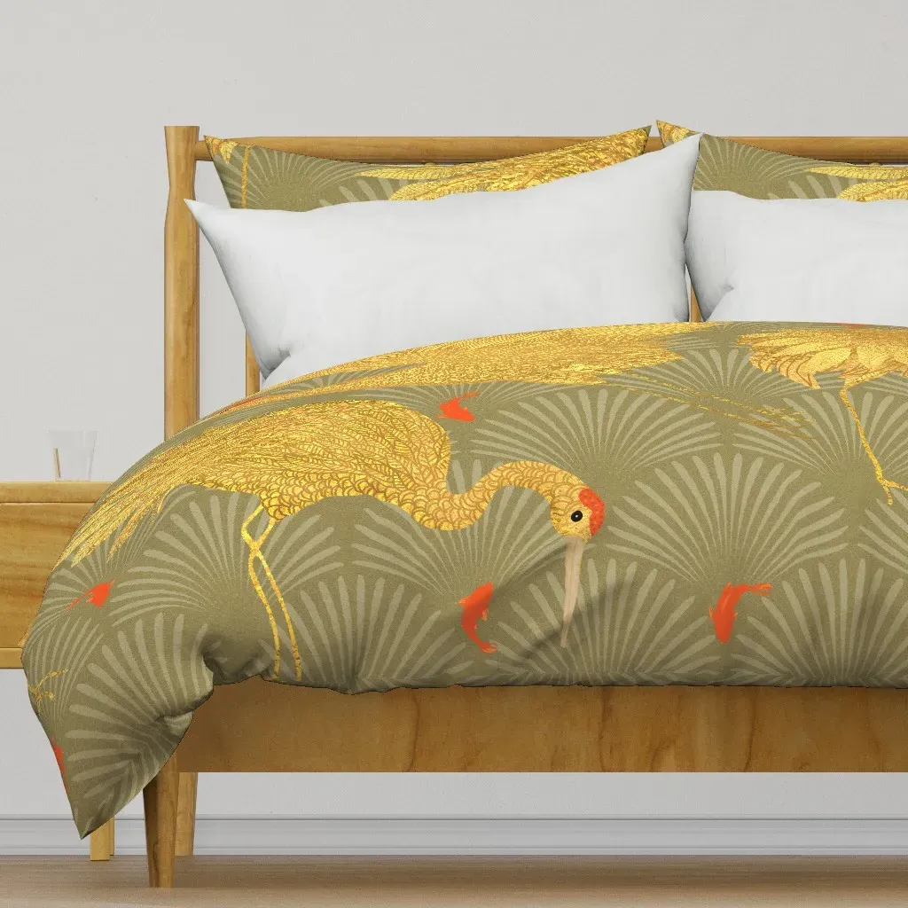 Art Deco Extra Large Duvet Cover - Gold product