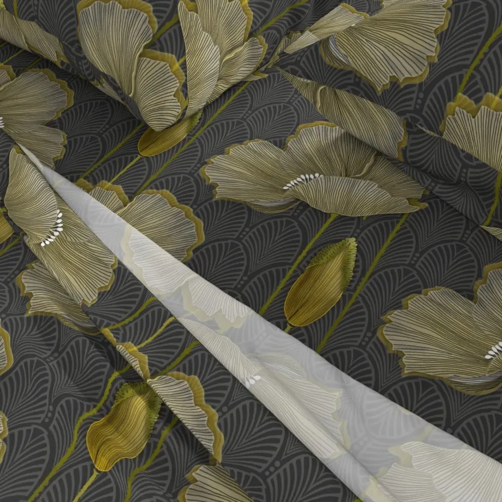 Art Deco Fleurs D Or King Size Sheet Set - Beige alternate view