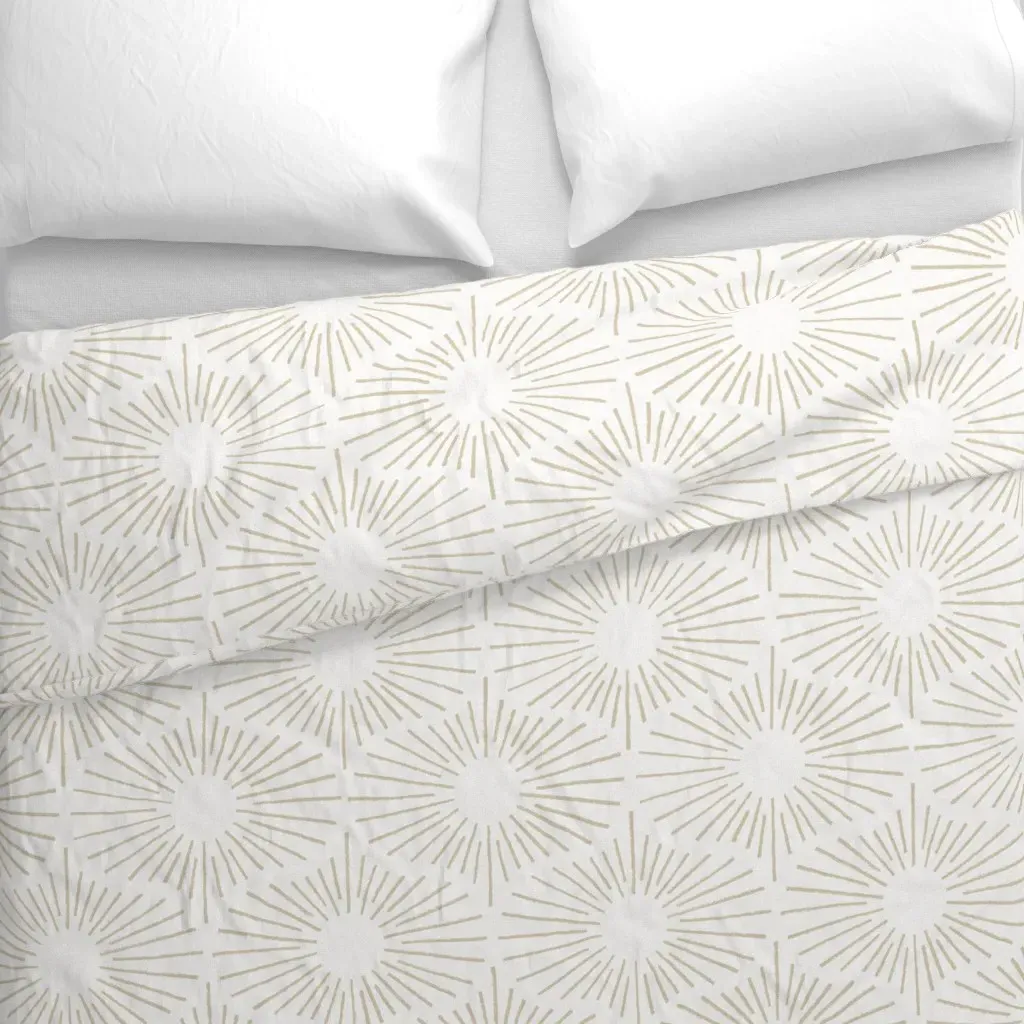 Art Deco Sunshine Duvet Cover - Beige alternate view