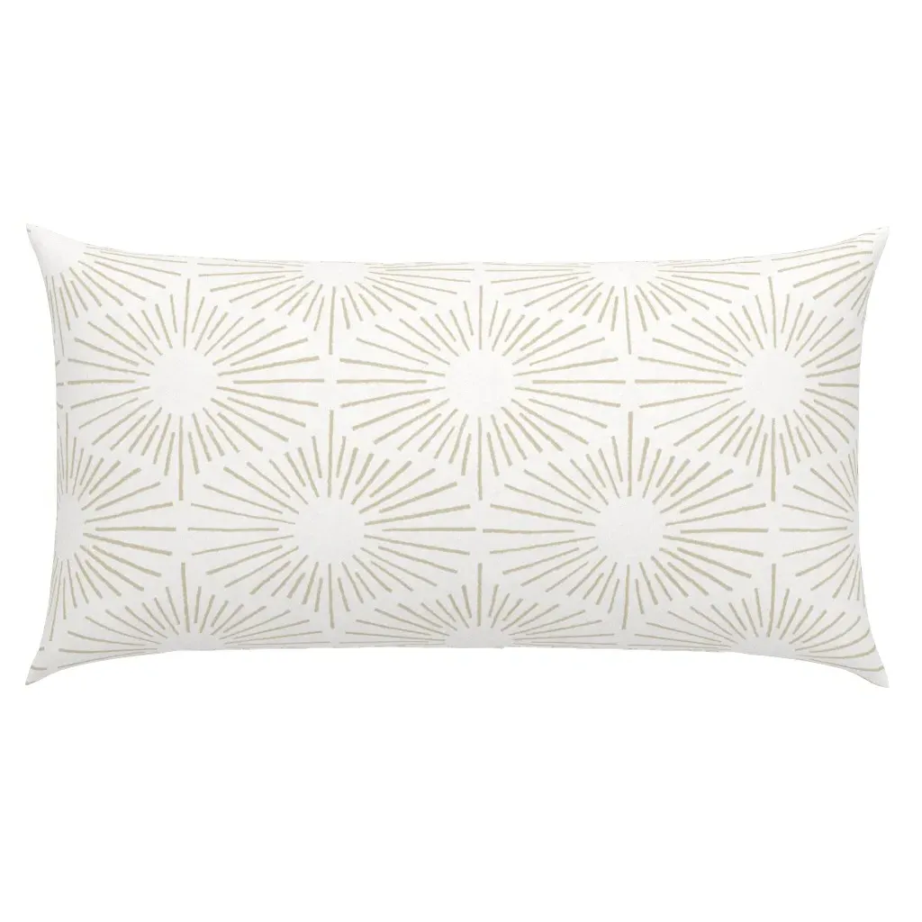 Art Deco Sunshine King Pillow Sham - Beige product
