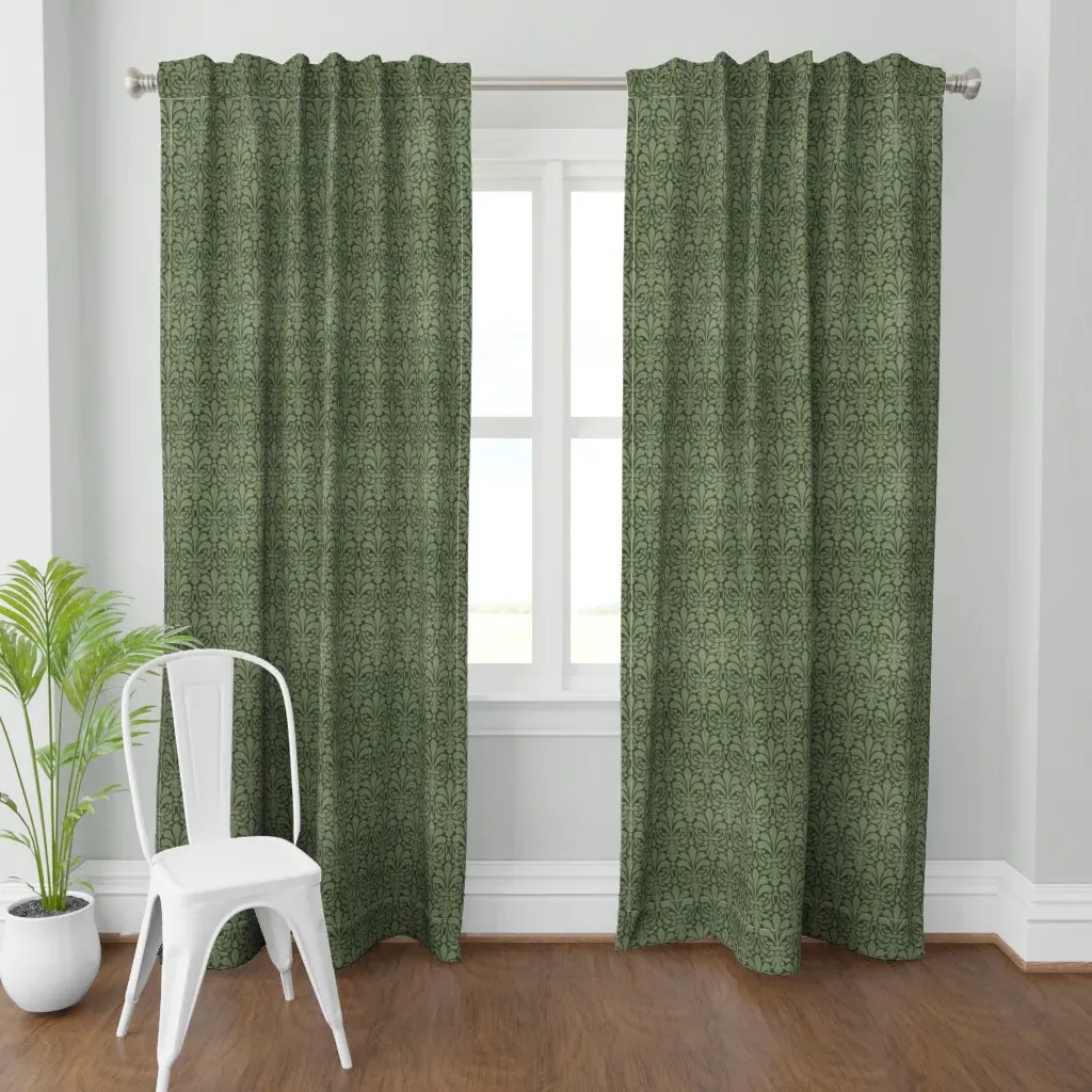 Art Nouveau Curtain Panel - Green product