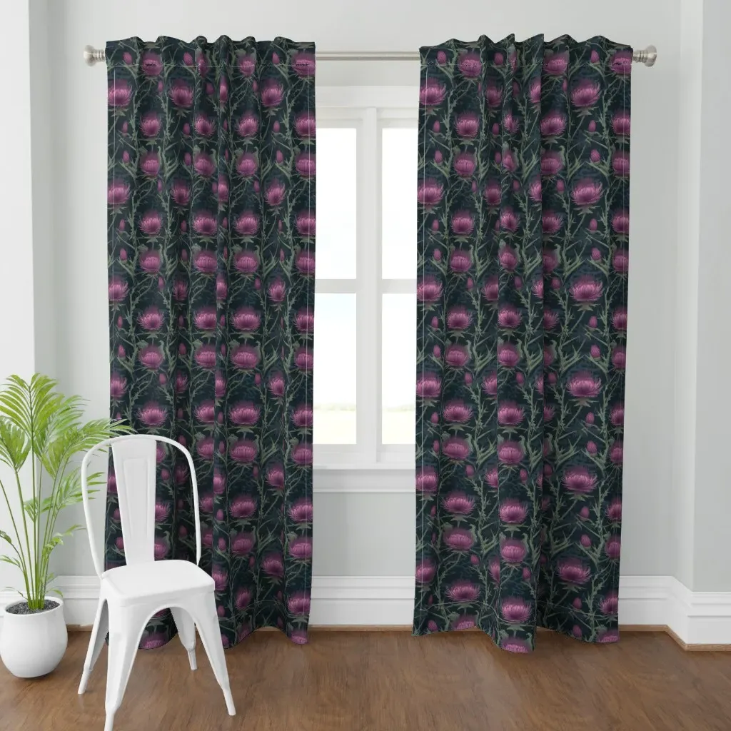 Art Nouveau Curtain Panel - Purple product