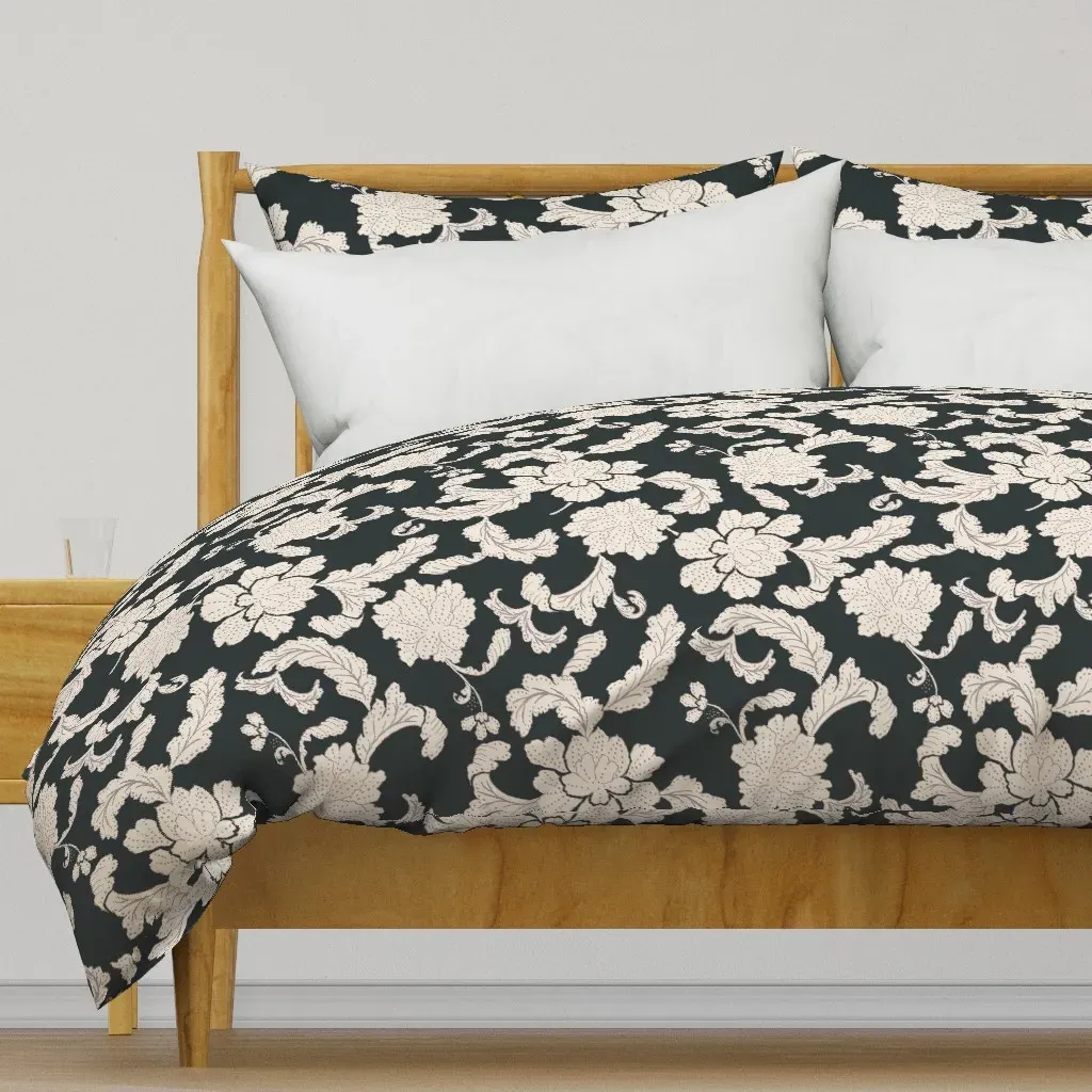 Art Nouveau Damask Decorative Duvet Cover - Beige product