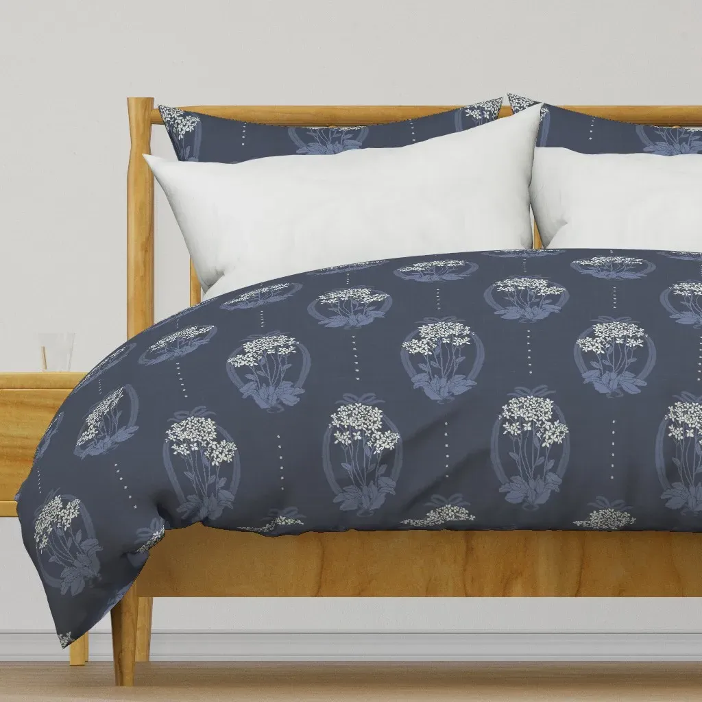 Art Nouveau Flaming Katy Duvet Cover - Dusty Blue product