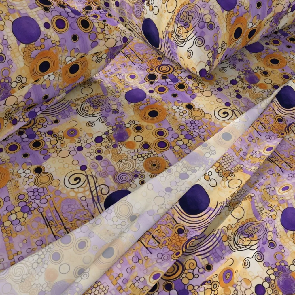 Art Nouveau Gustav Klimt Queen Size Sheet Set - Purple alternate view