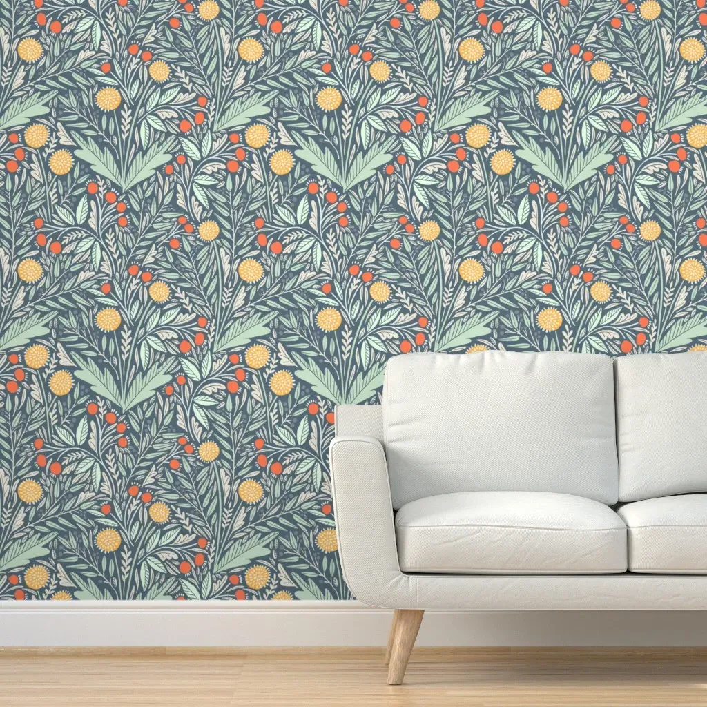 Astrid Peel and Stick Wallpaper Removable - Blue product