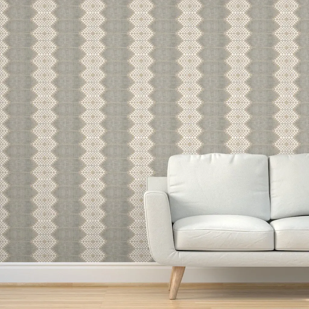 Atiz Diamond Linen Peel and Stick Wallpaper - Gray product