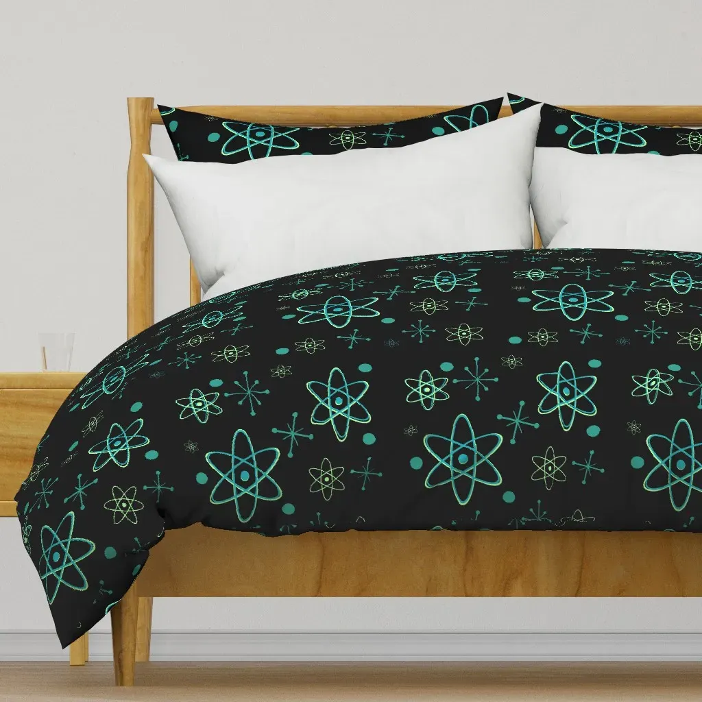 Atomic Explosion Duvet Cover - Teal product