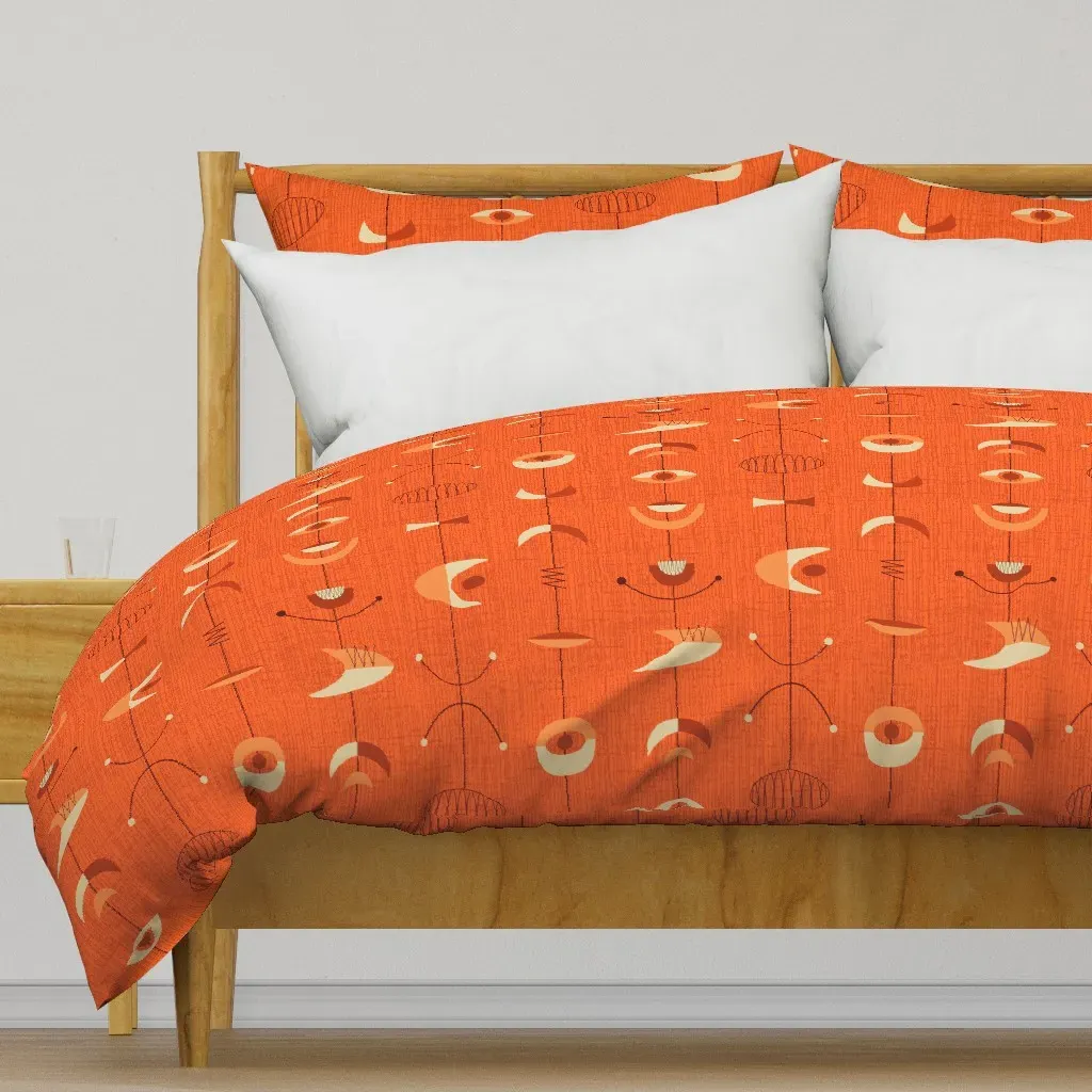 Atomic Fusion Duvet Cover - Burnt Orange product