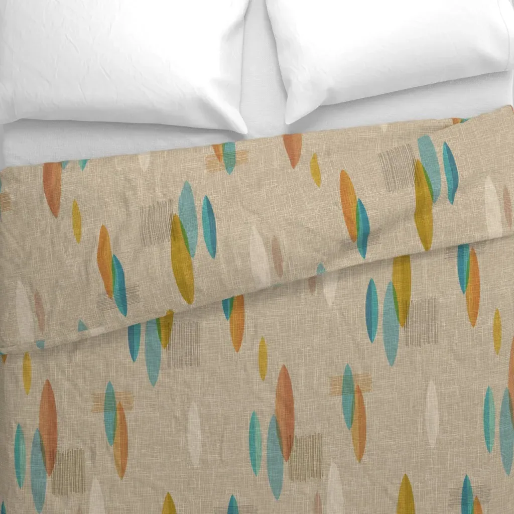 Atomic Spears Duvet Cover - Beige alternate view