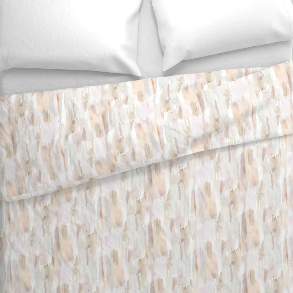 Auburn Sunset Sky Duvet Cover - Beige alternate view