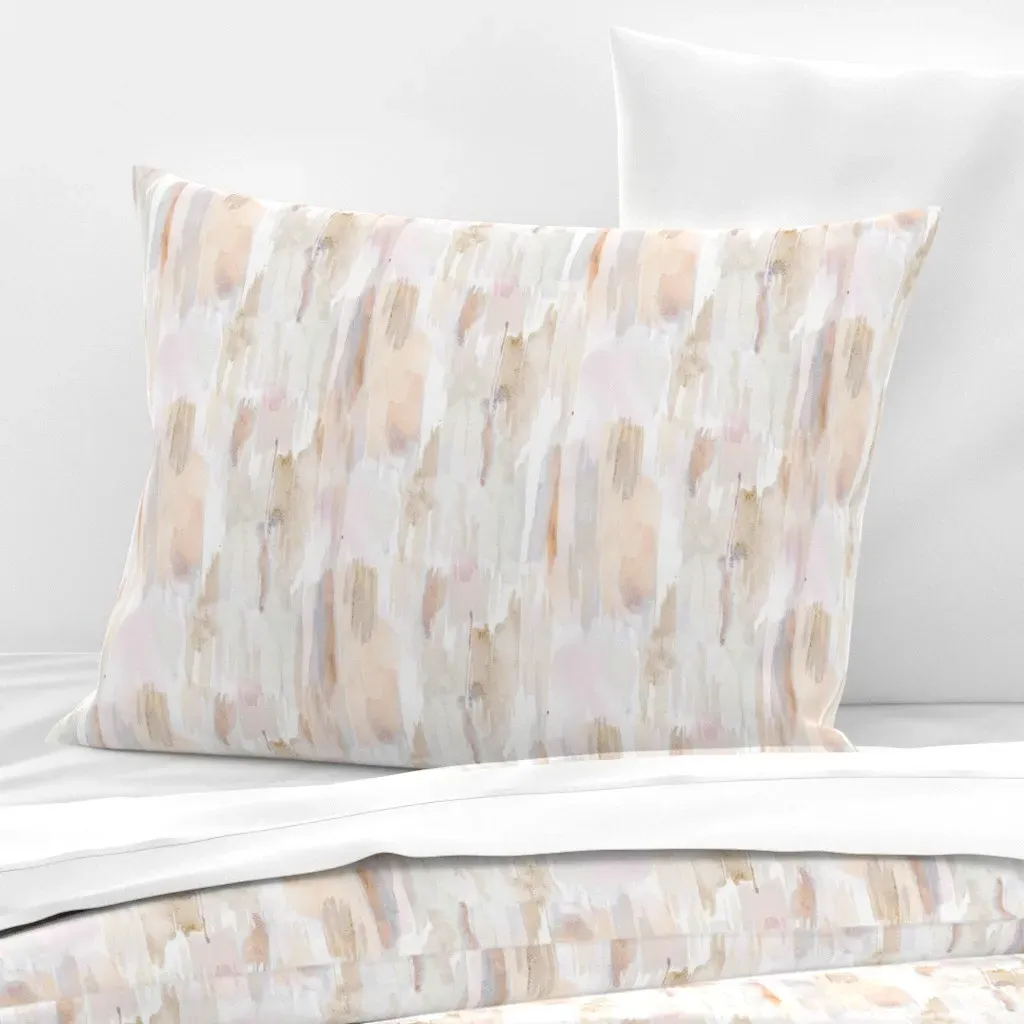 Auburn Sunset Sky Standard Knife Edge Cushion Cover - Beige, Cotton product