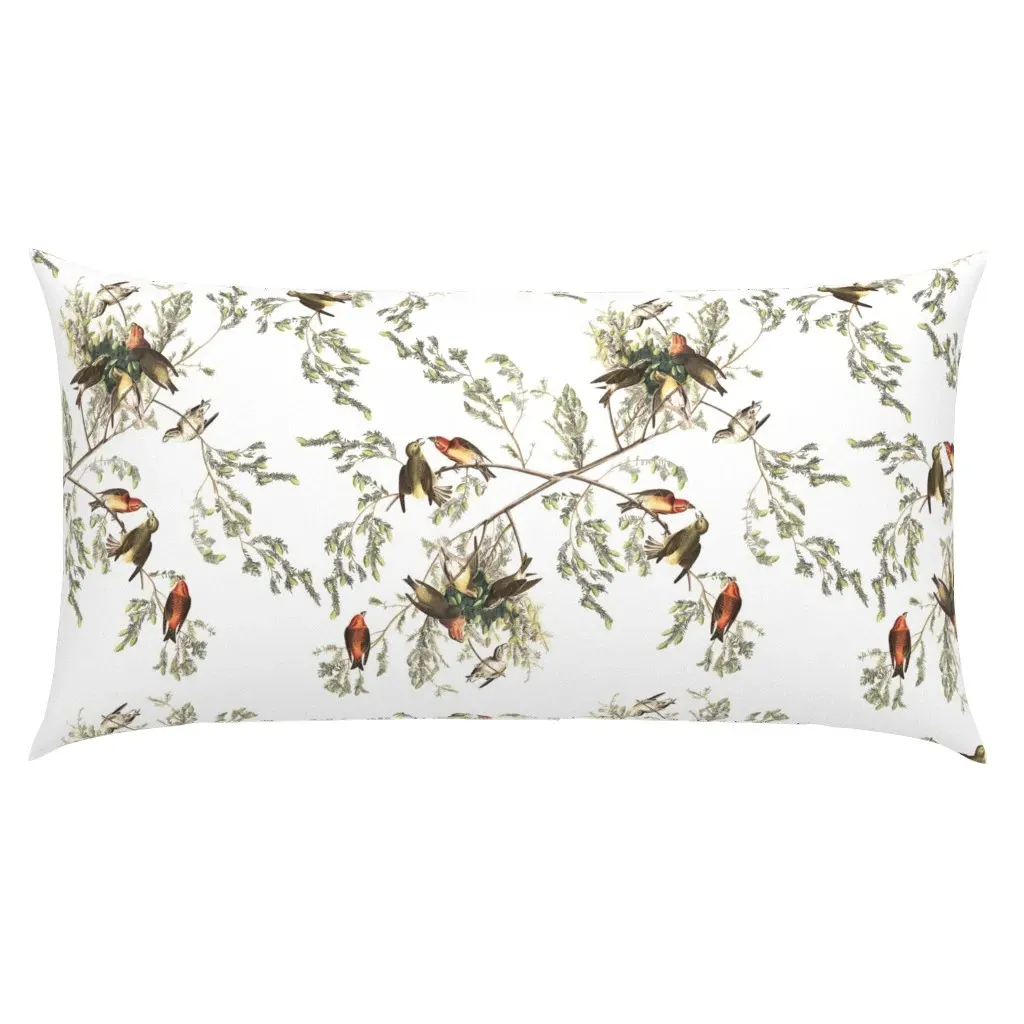 Audubon American Crossbill King Pillow Sham - Red product