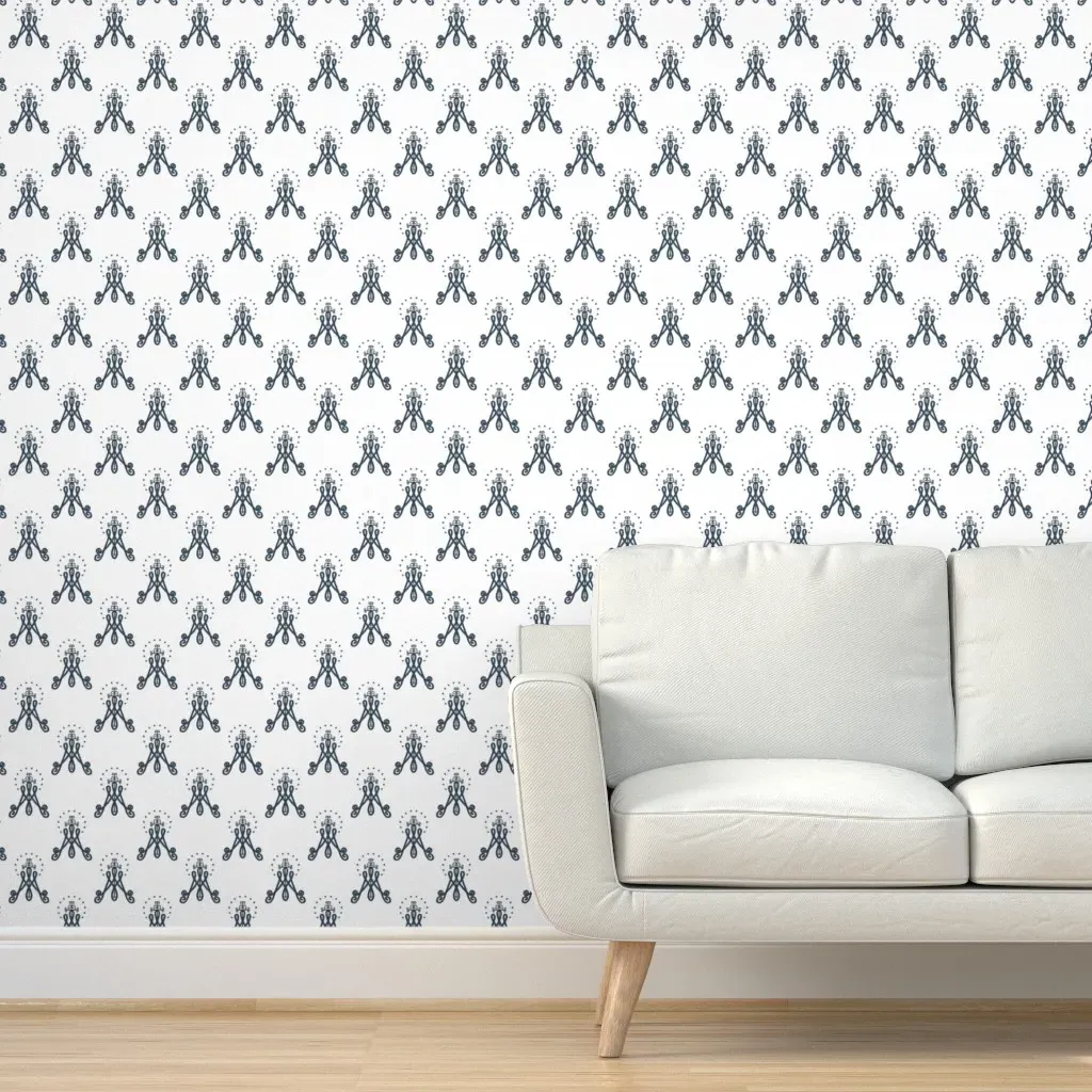Auspice Maria Peel and Stick Wallpaper - Dark Blue product