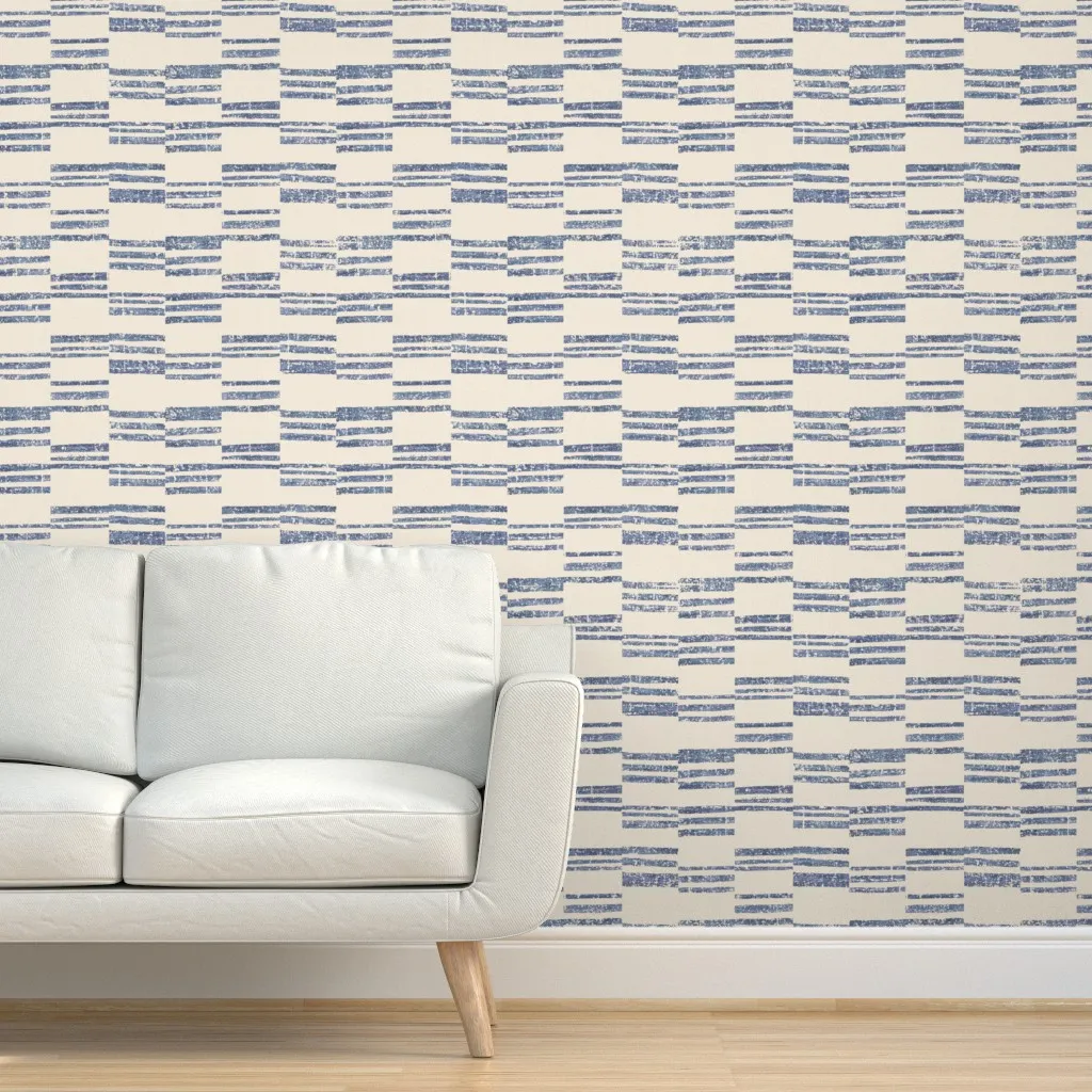 Aussi Denim Peel and Stick Wallpaper - Indigo product