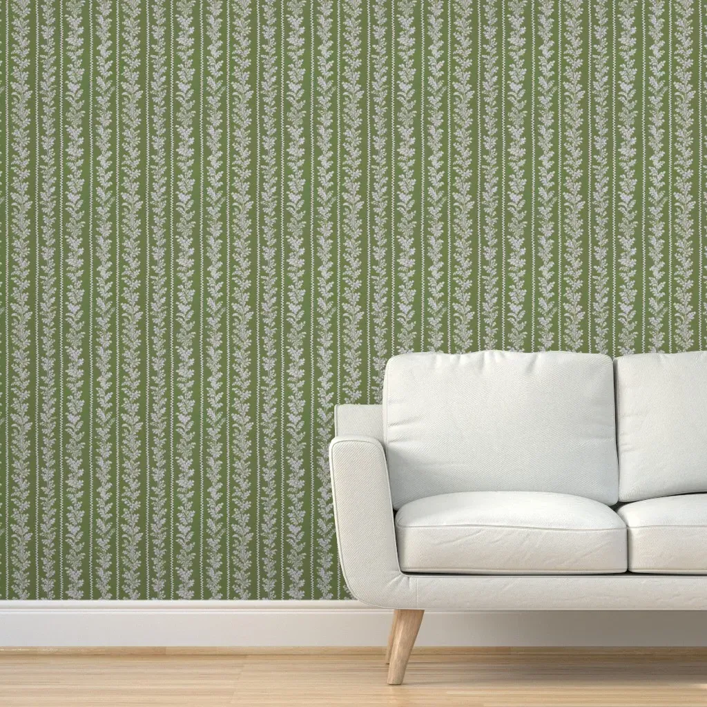 Austen Oak Peel and Stick Wallpaper - Sage Green product
