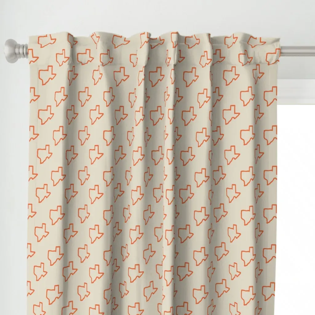 Austintexas Light Curtain Panel - Burnt Orange alternate view
