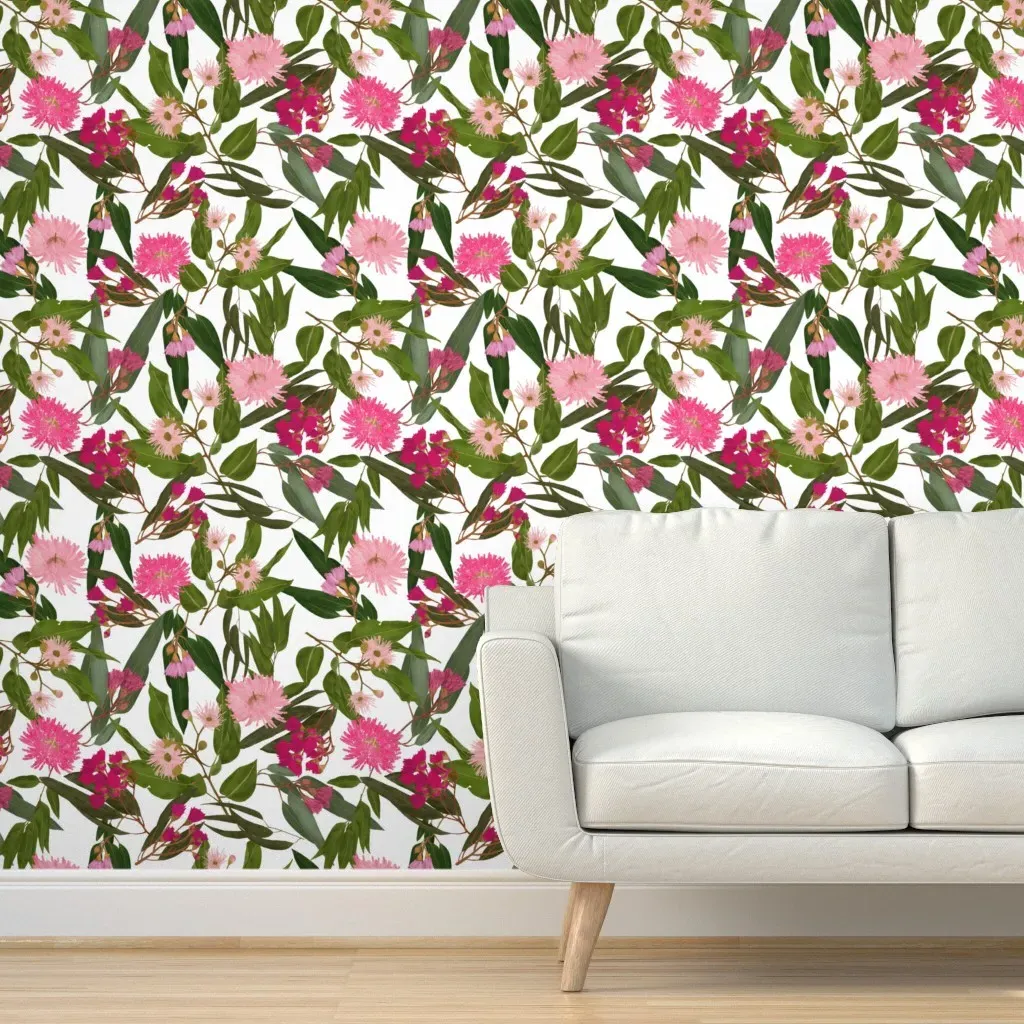 Australian Flora Peel and Stick Wallpaper - Pink product