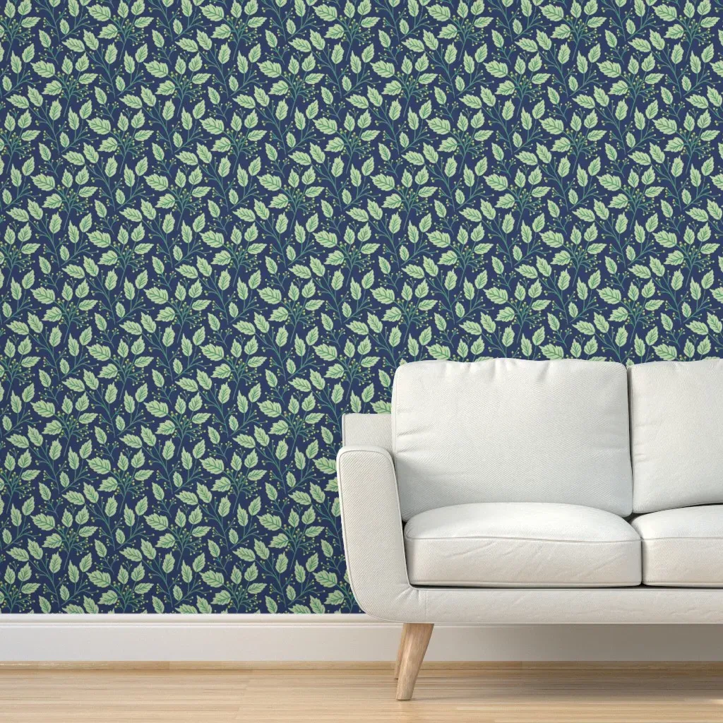 Autumn Foliage Peel and Stick Wallpaper - Green product