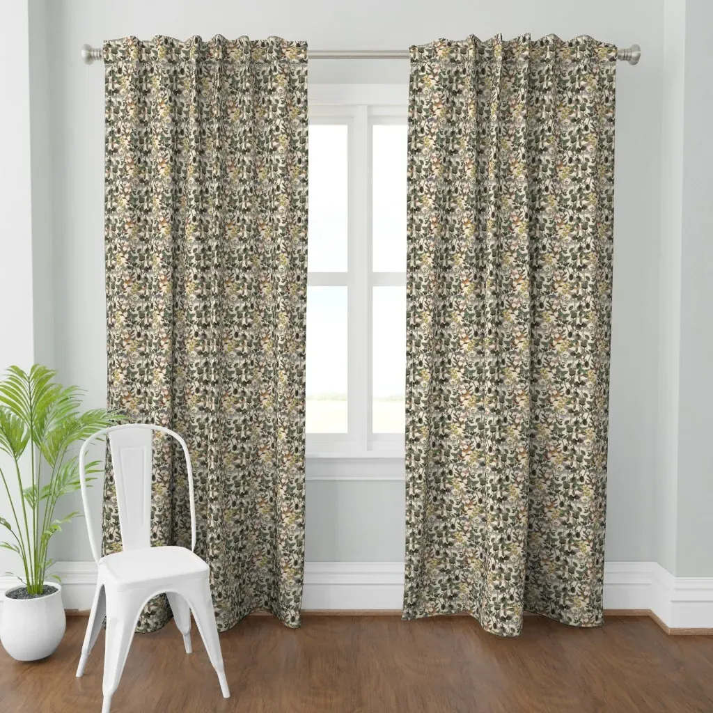 Autumn In The Curtain Panel - Green product