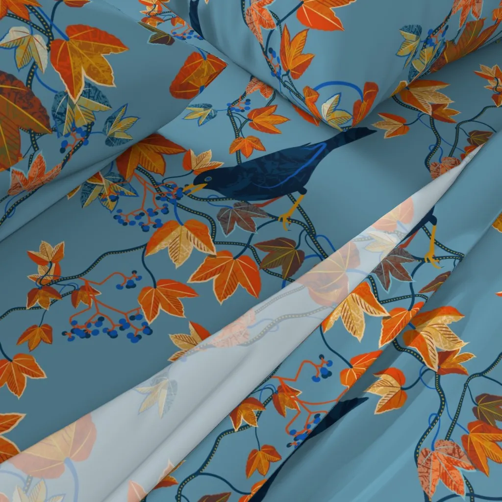 Autumn Vines Cal King Sheet Set - Orange alternate view