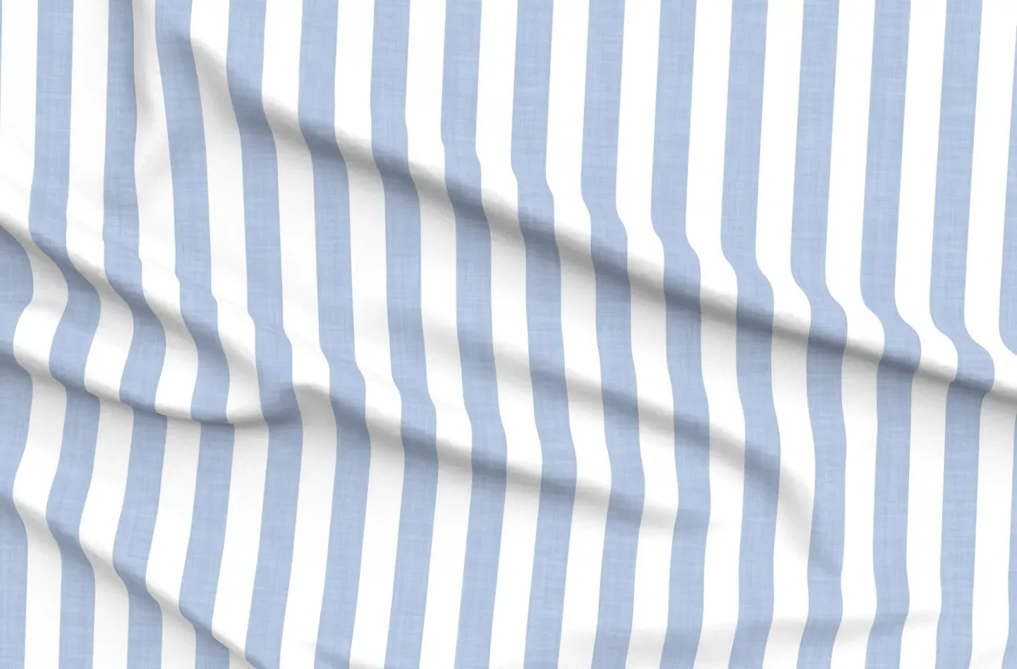Awning Stripe Pique Fabric 2 Inch Stripe - Blue, White product