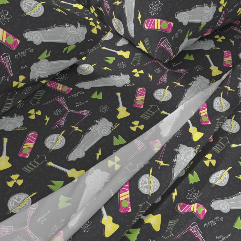 Back To The 80's King Size Sheet Set - Gray alternate view