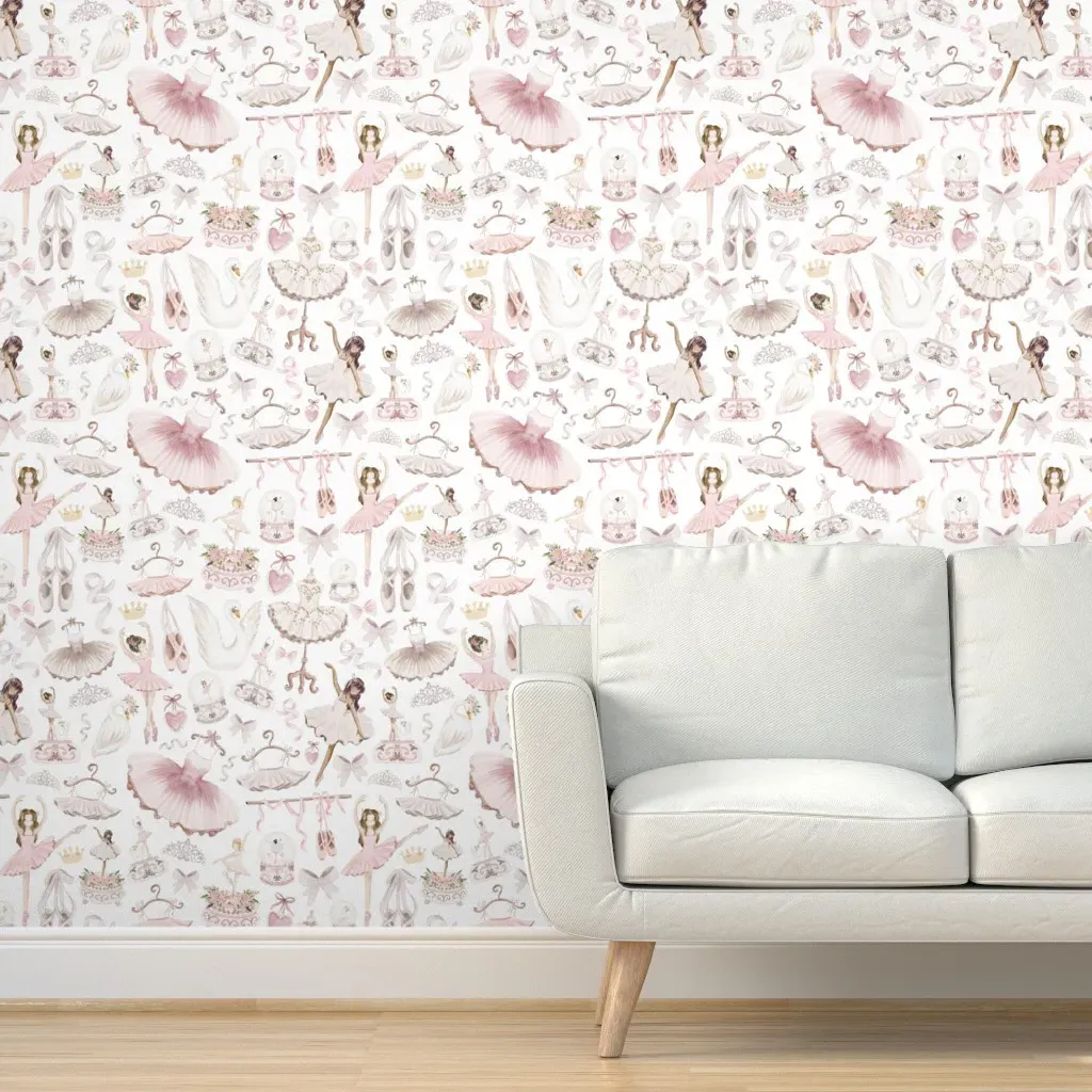 Ballerina Peel and Stick Wallpaper - Pink product