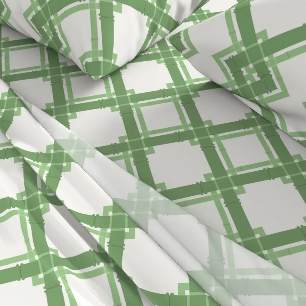 Bamboo Lattice Queen Sheet Set - Sage Green alternate view