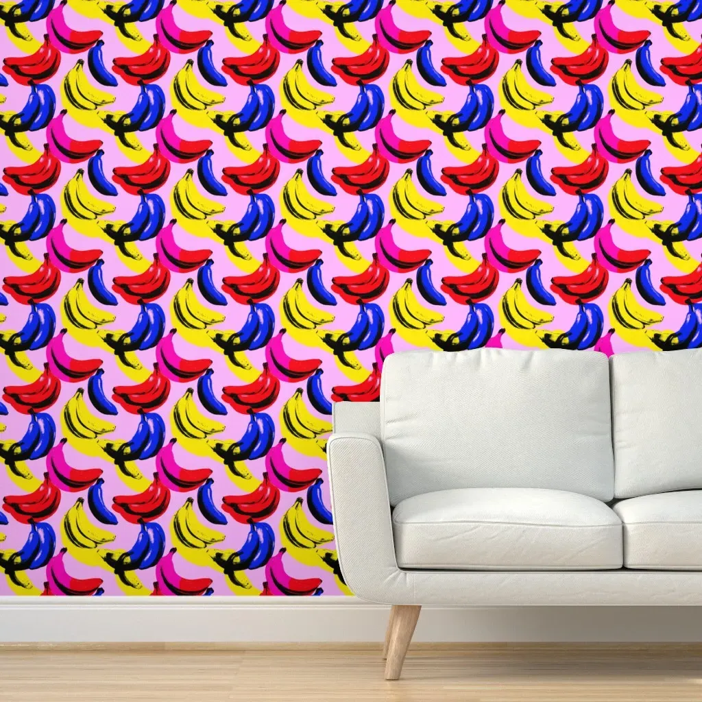 Banana Drama Peel and Stick Wallpaper - Yellow product