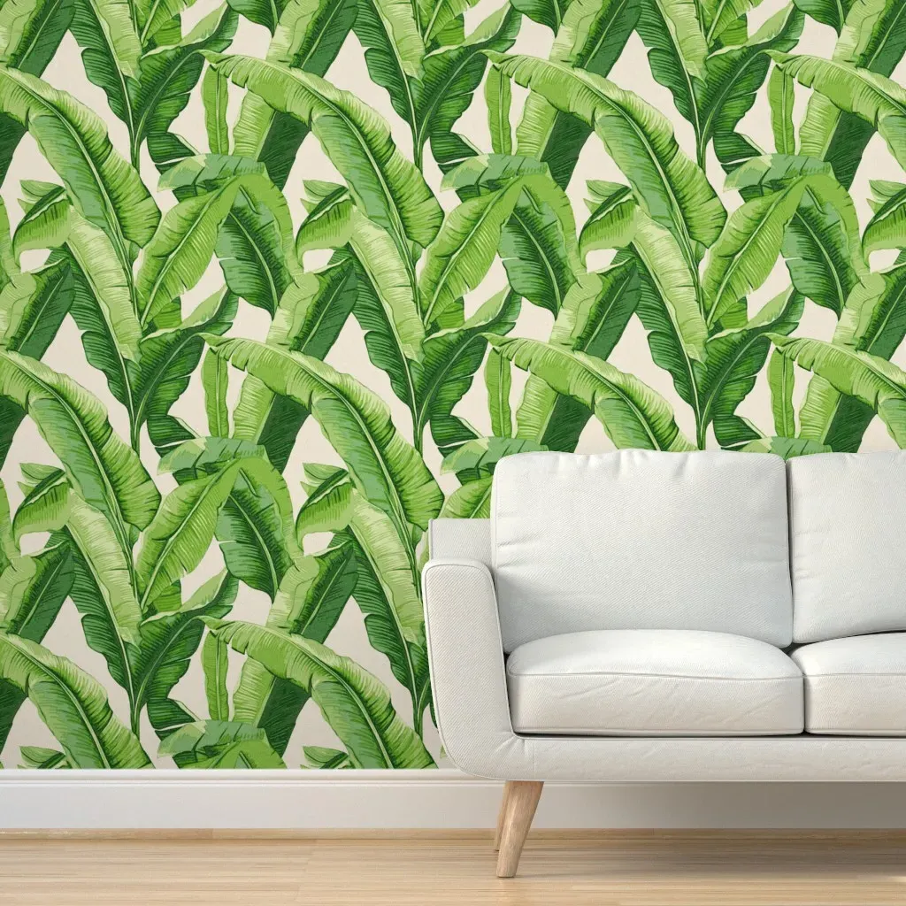 Banana Leaf Tropical Peel and Stick Wallpaper - Green product