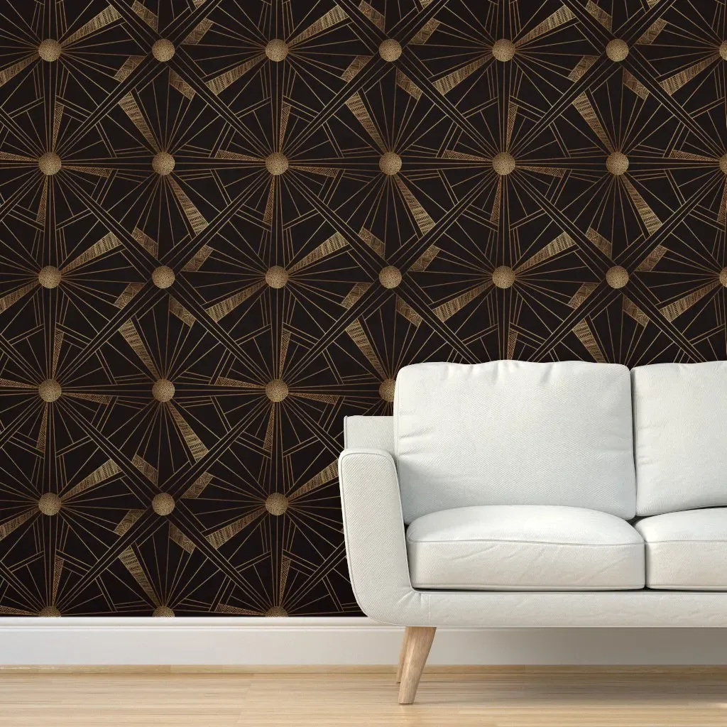 Barcelona Peel and Stick Wallpaper - Gold product
