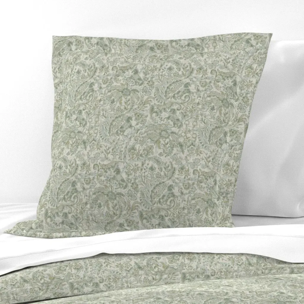 Baroque Equestra Euro Pillow Sham - Sage Green product