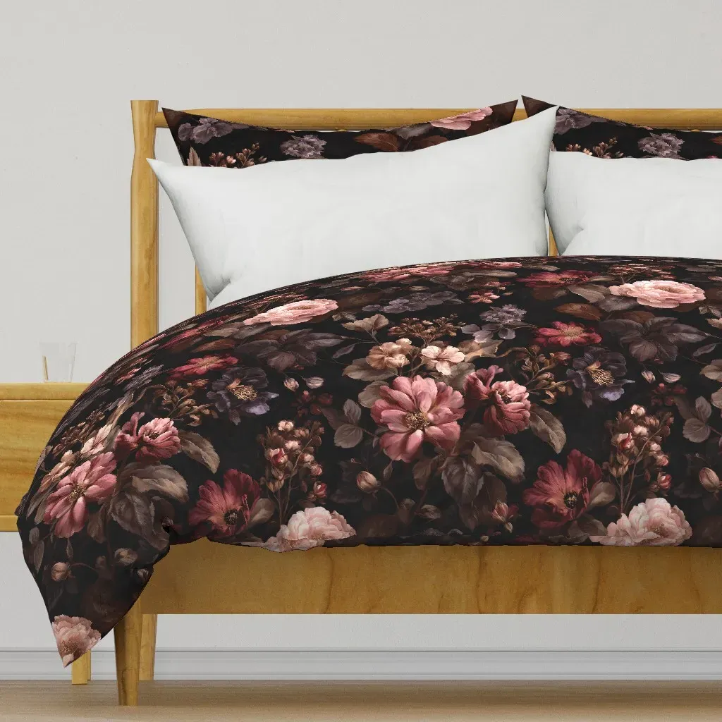 Baroque Romantic Botanical Duvet Cover - Pink product