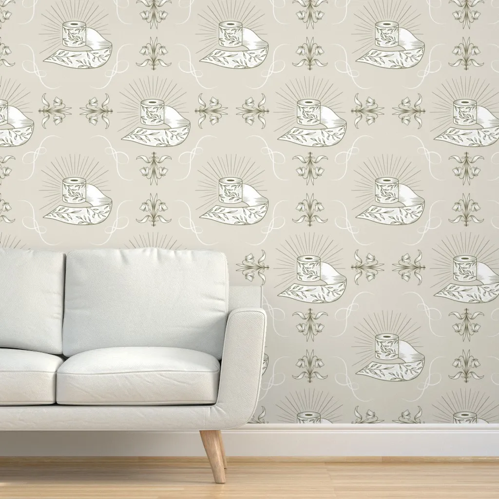 Bathroom Bliss Peel and Stick Wallpaper - White product
