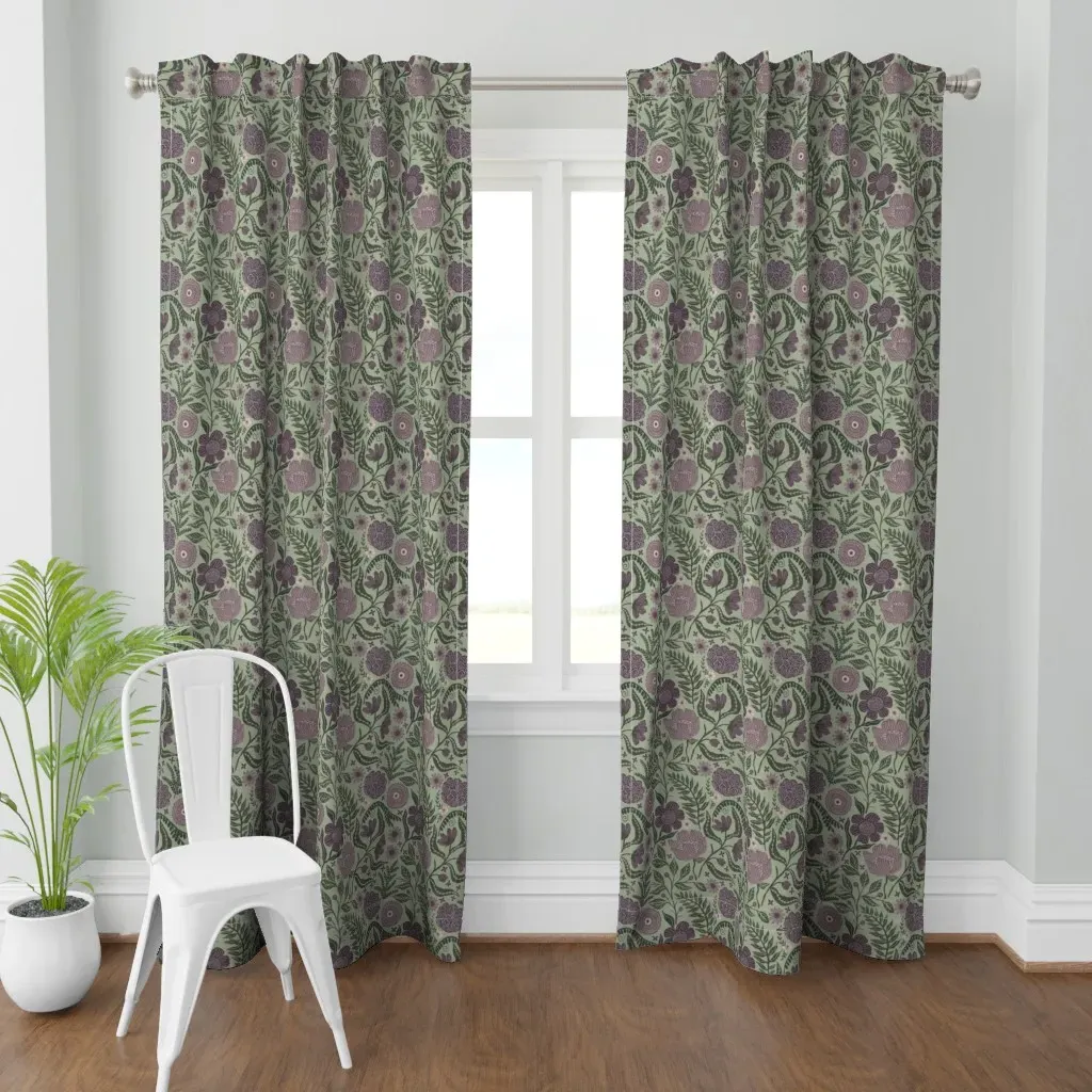 Batoul Medium Curtain Panel - Purple product