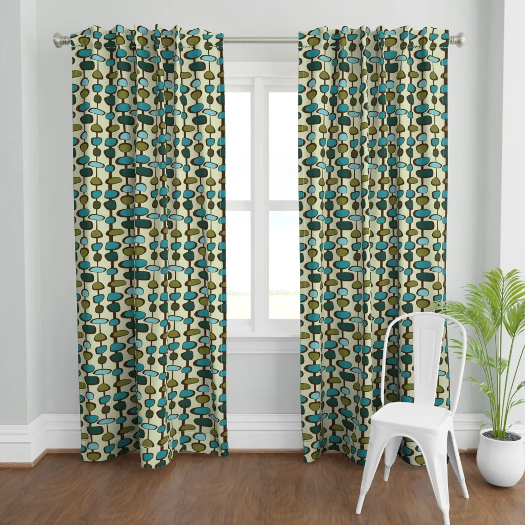 Baubles 10in Curtain Panel - Teal product